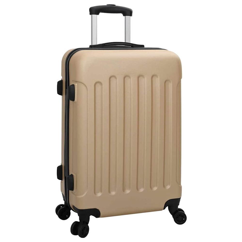 Vidaxl koffer met slot 3 st champagne 50 x 31 x 78 cm abs kunststof