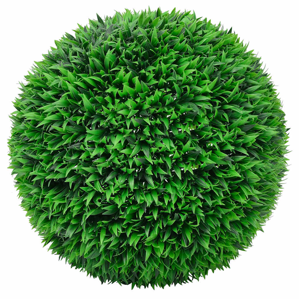 Vidaxl kunstbuxusballen met led-verlichting 2 st 55 cm groen