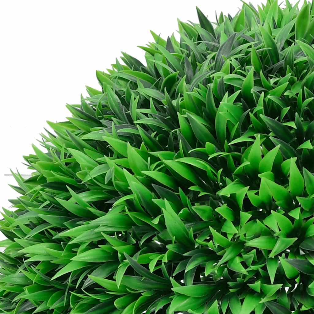 Vidaxl kunstbuxusballen met led-verlichting 2 st 55 cm groen