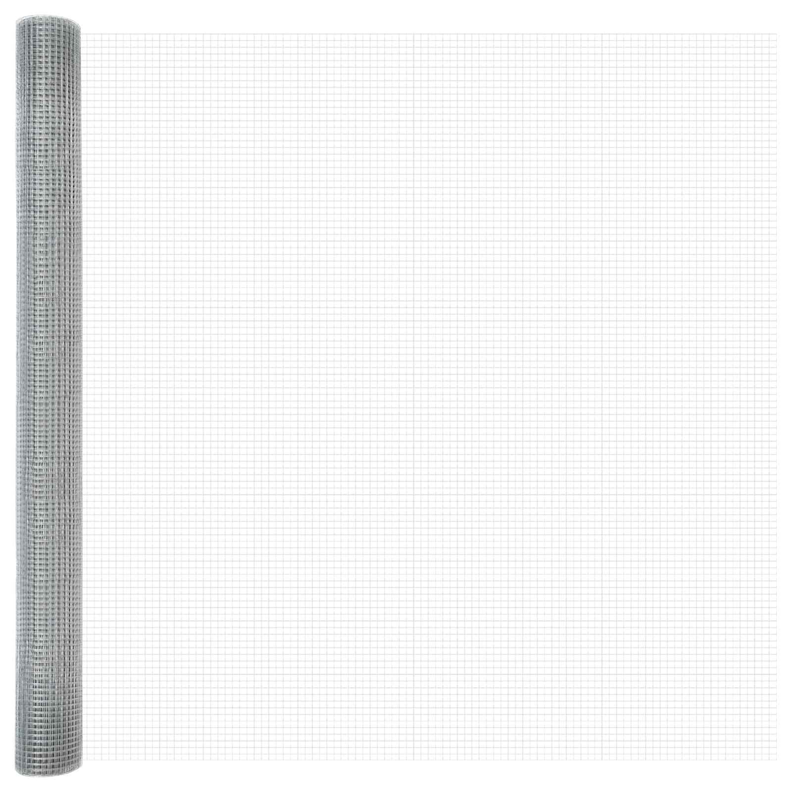 Vidaxl gelaste draadhek zilver 1.5 x 50 m