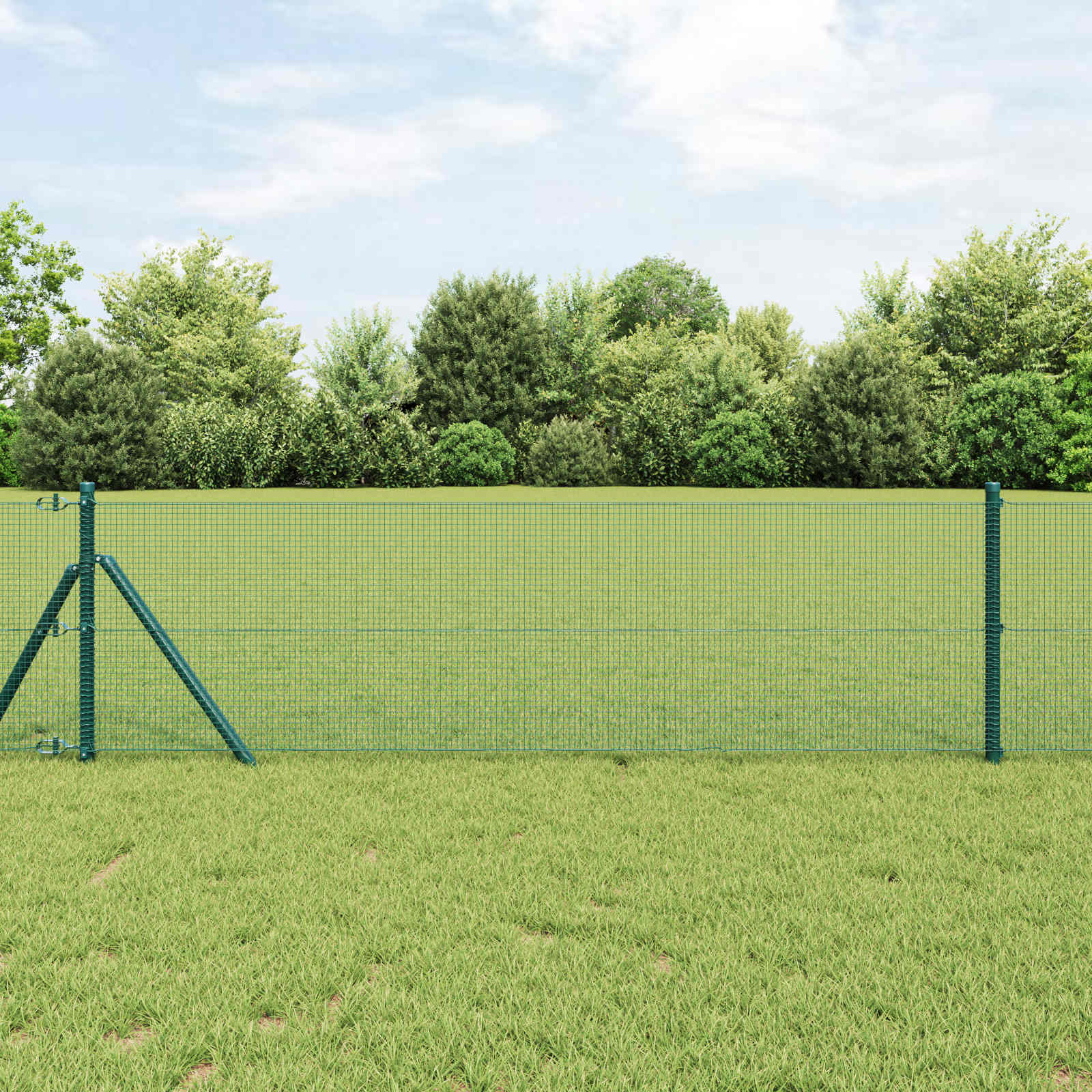 Vidaxl gelaste draadhek groen 0.6 x 10 m