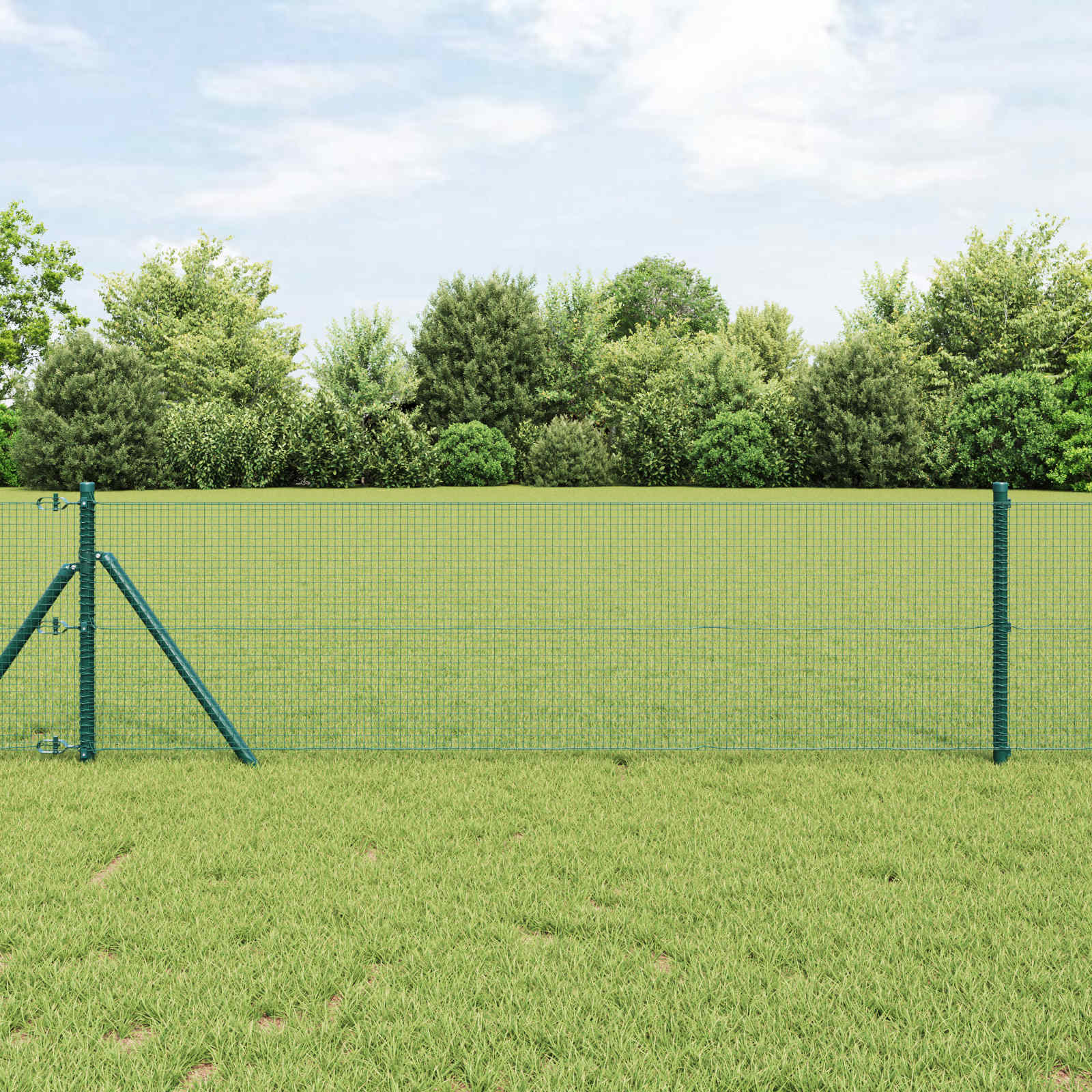 Vidaxl gelaste draadhek groen 0.6 x 10 m