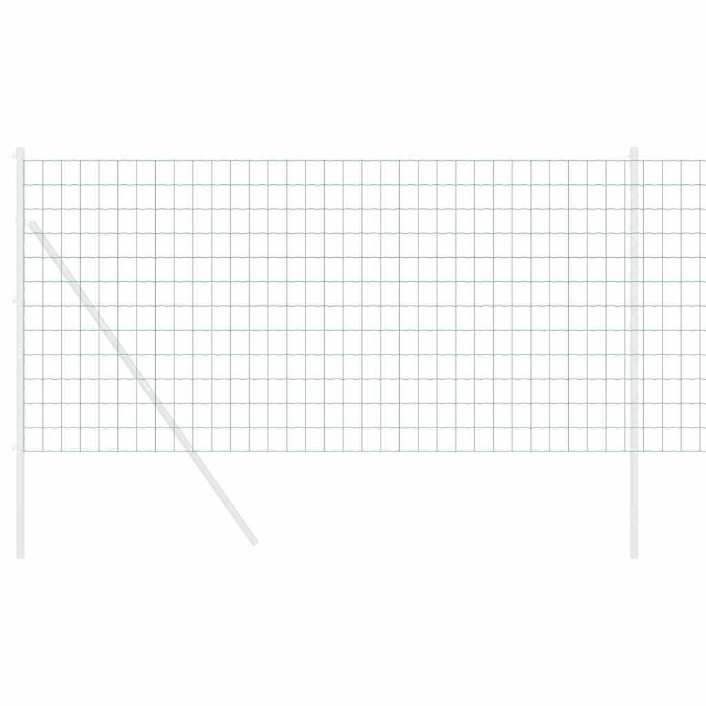 Vidaxl euro hek groen 1 x 10 m pvc-gecoat ijzer