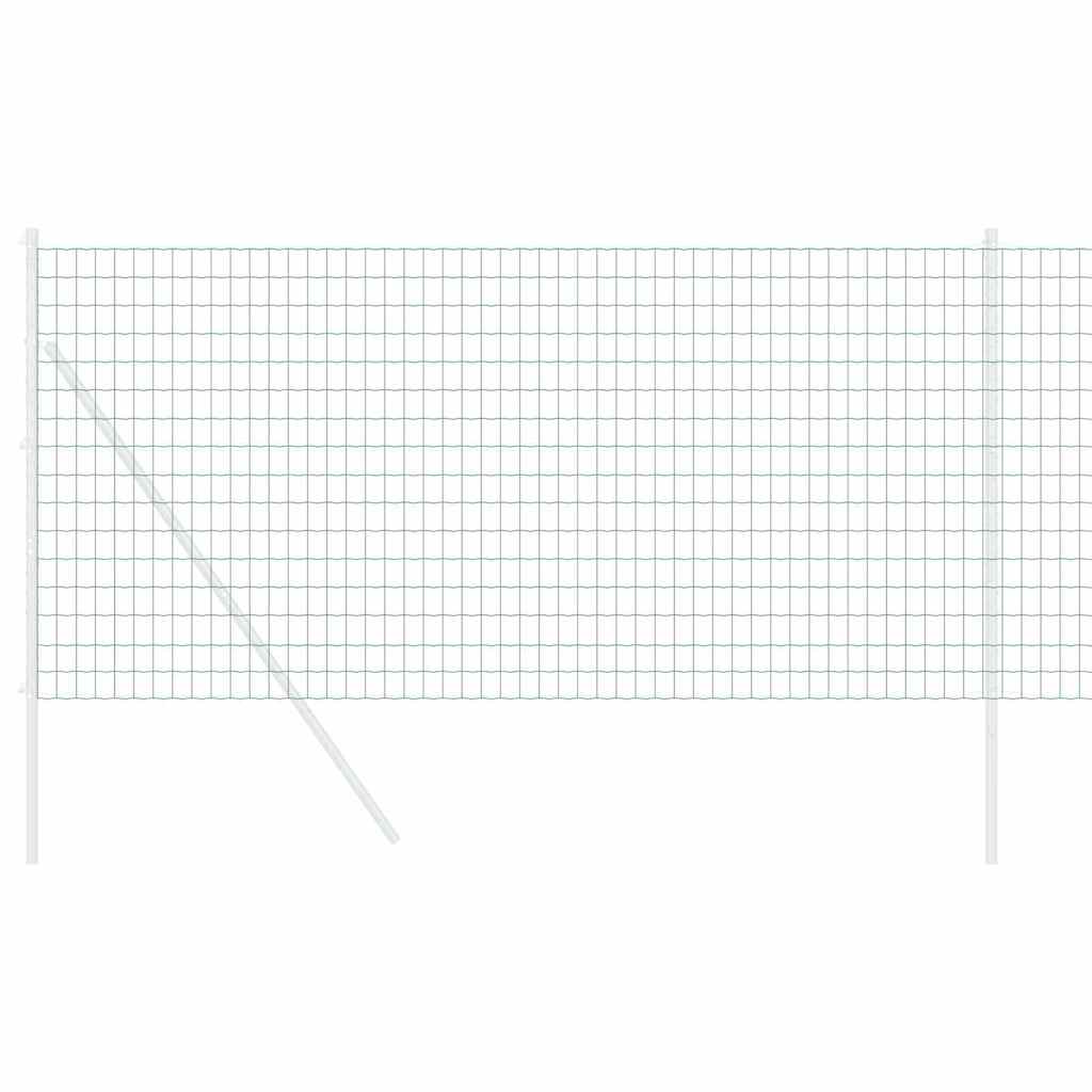 Vidaxl euro hek groen 1,2 x 25 m pvc-gecoat ijzer