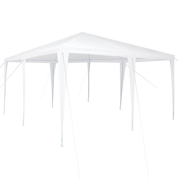Vidaxl partytent wit 400 x 400 x 266 cm polyethyleen en staal