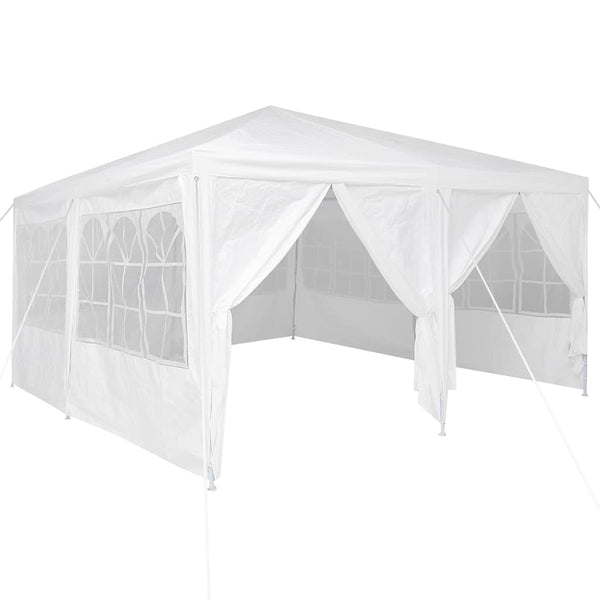 Vidaxl partytent 400 x 400 x 266 cm wit polyetheen