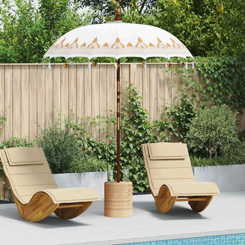Vidaxl balinese parasol crème 185 x 185 x 260 cm