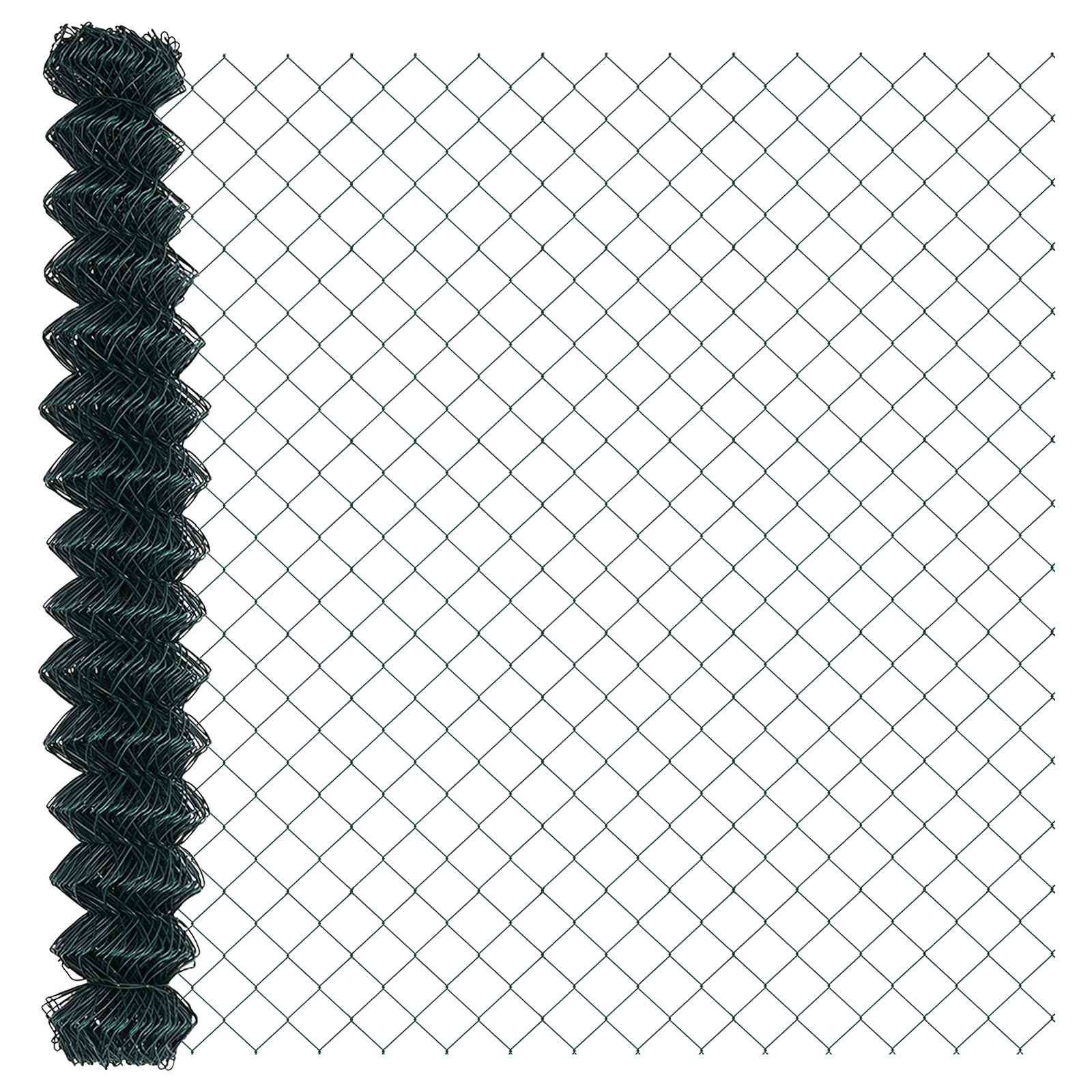 Vidaxl kettenschakelhek groen 10 x 1,5 m staal