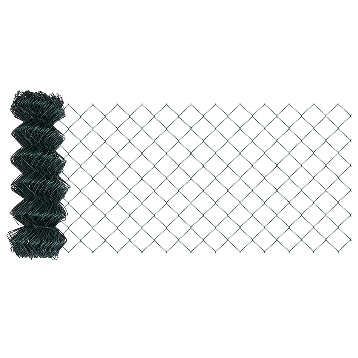 Vidaxl gaashek 10 x 0,4 m staal groen