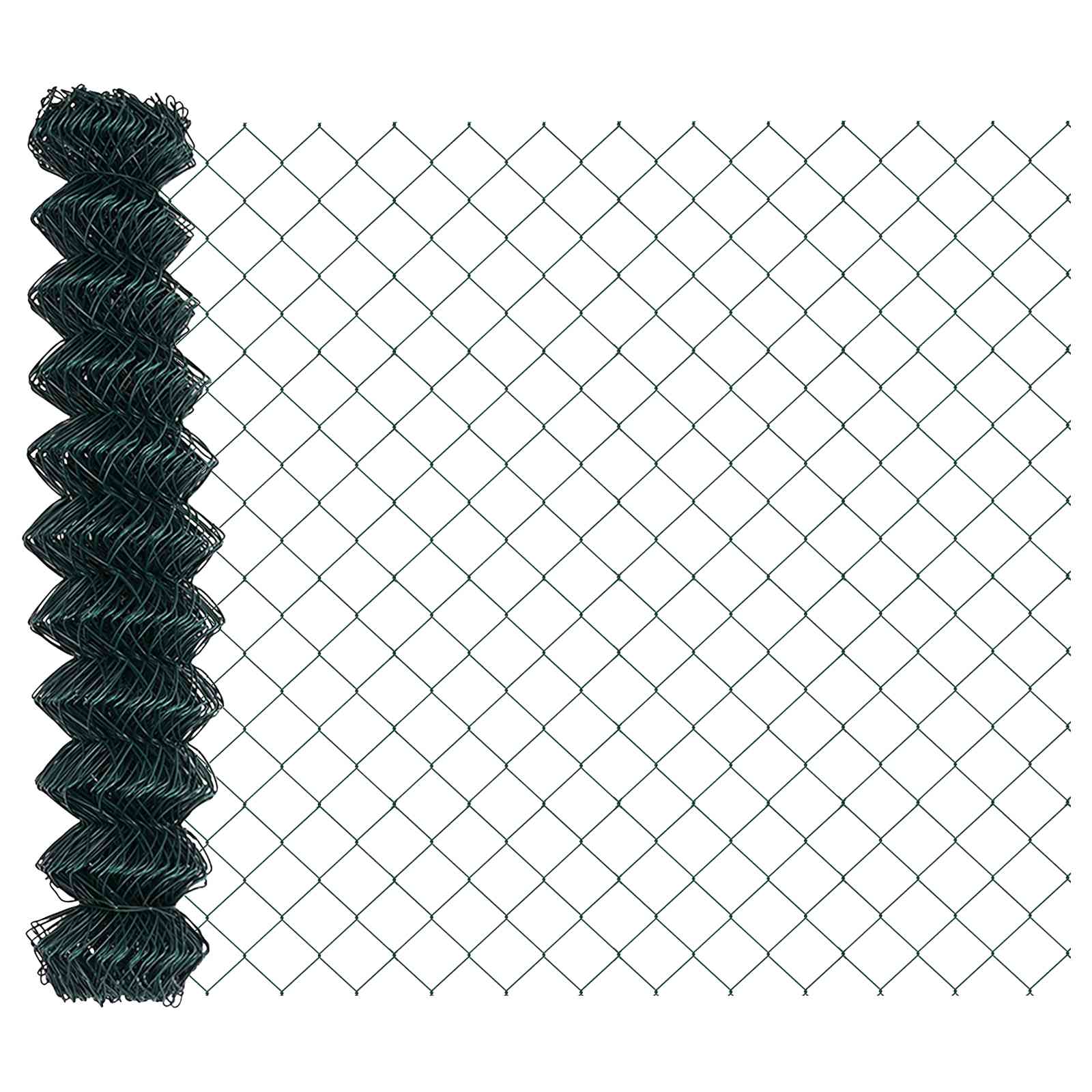 Vidaxl kettenschakelhek groen 25 x 1,4 m staal