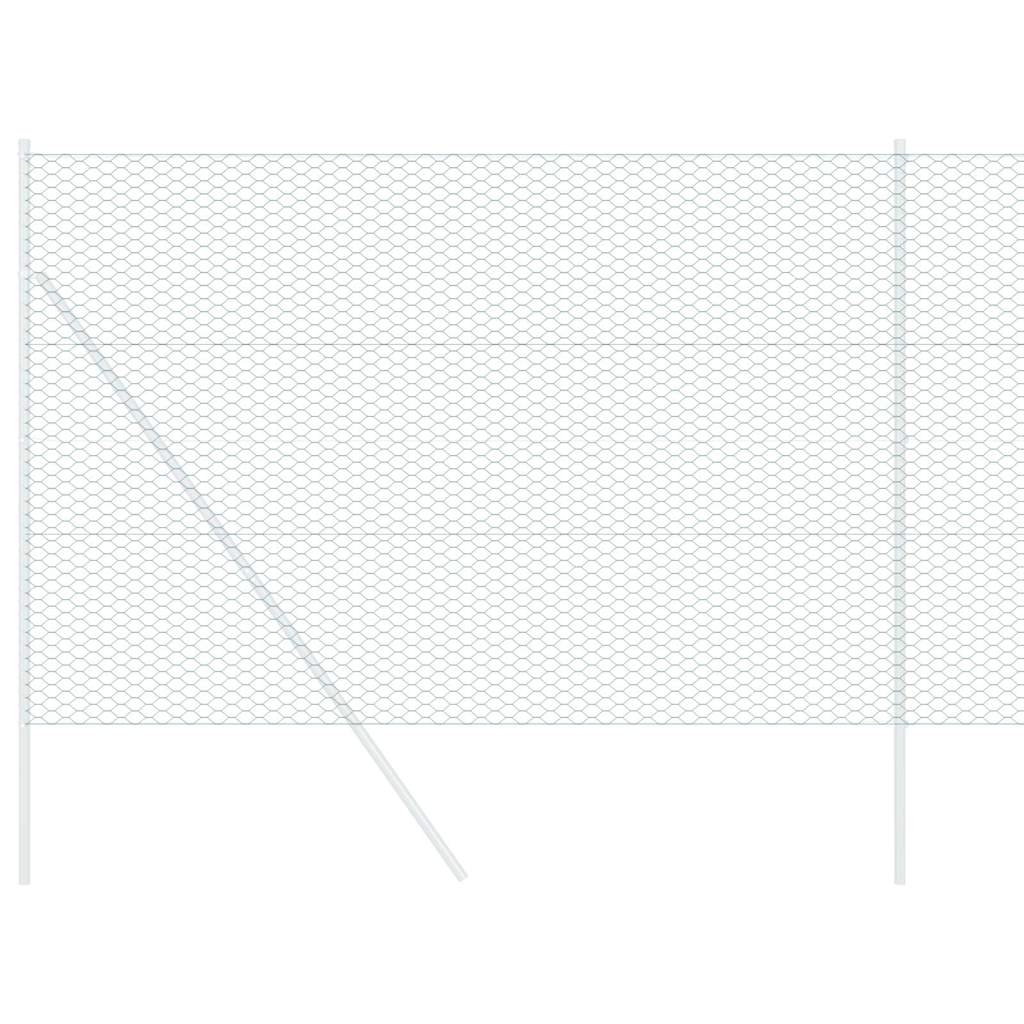 Vidaxl hexagon hek groen 1,6 x 10 m pvc