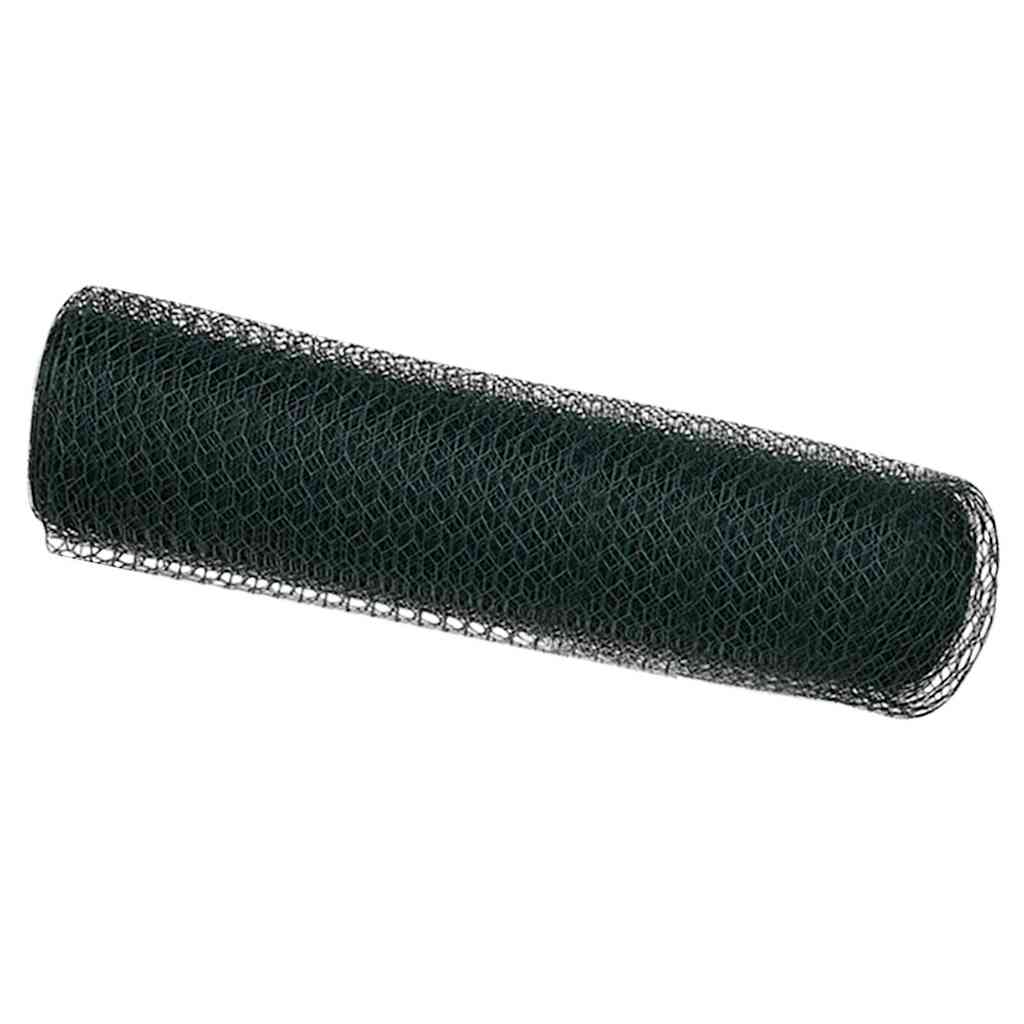 Vidaxl hexagon hek groen 0,6 x 25 m pvc