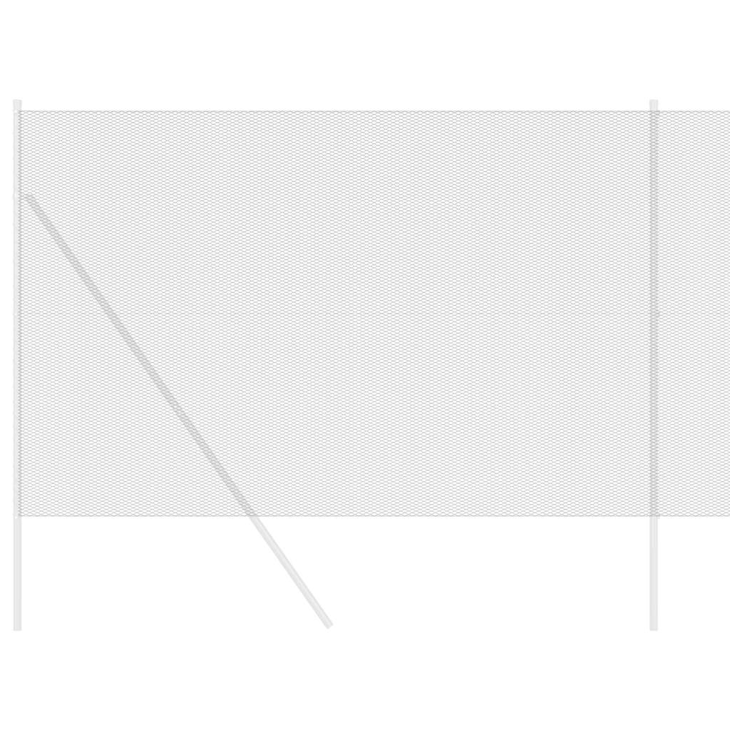 Vidaxl hexagon hek grijs 1,6 x 50 m pvc