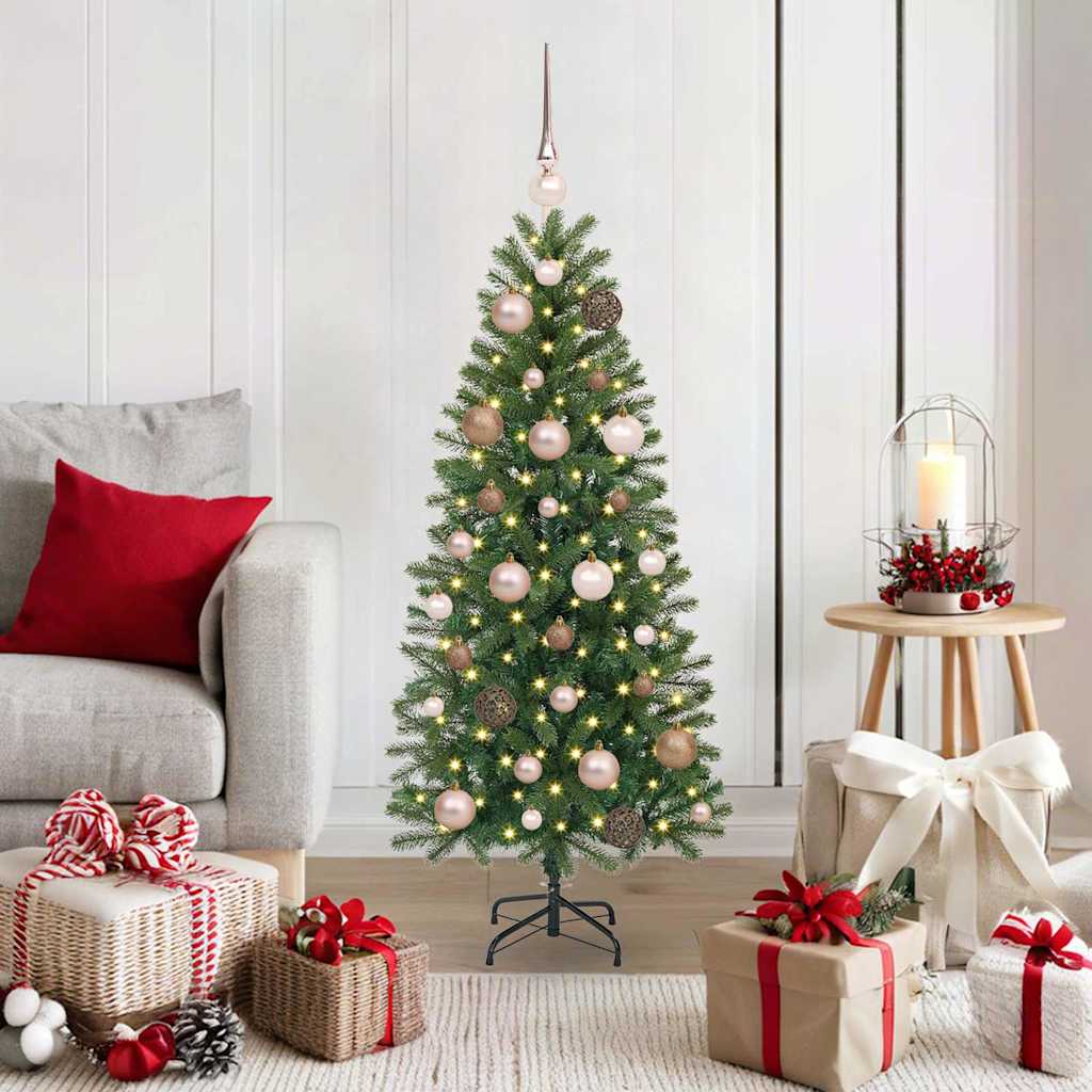 Vidaxl kunstkerstboom groen 120 cm pe en pvc