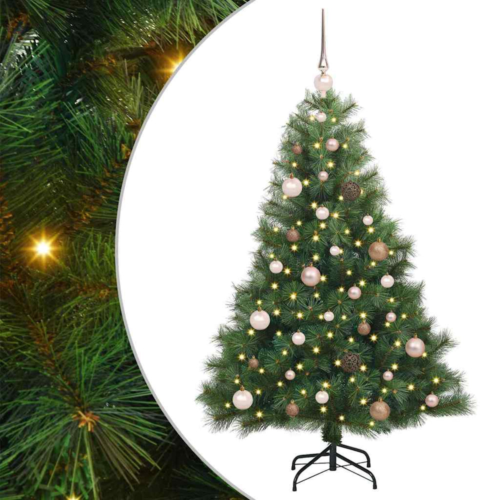 Vidaxl kunstkerstboom met 150 led met standaard groen 150 cm pe en pvc