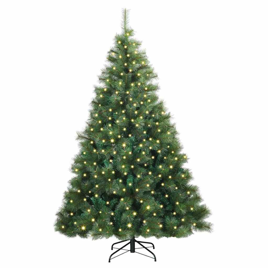Vidaxl kunstkerstboom met 300 led met standaard groen 180 cm pe en pvc