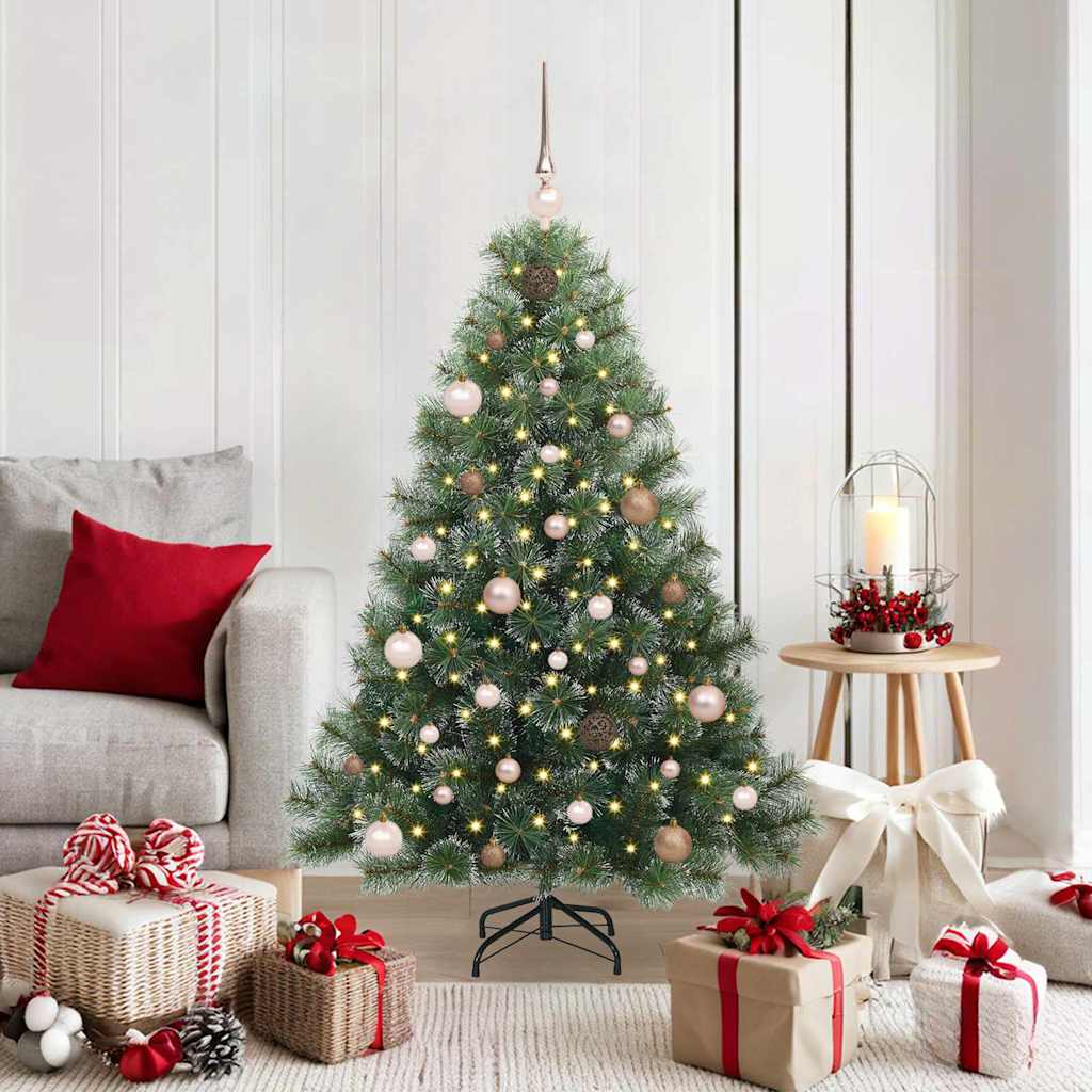 Vidaxl kunstkerstboom met 150 led met standaard groen 150 cm pe en pvc