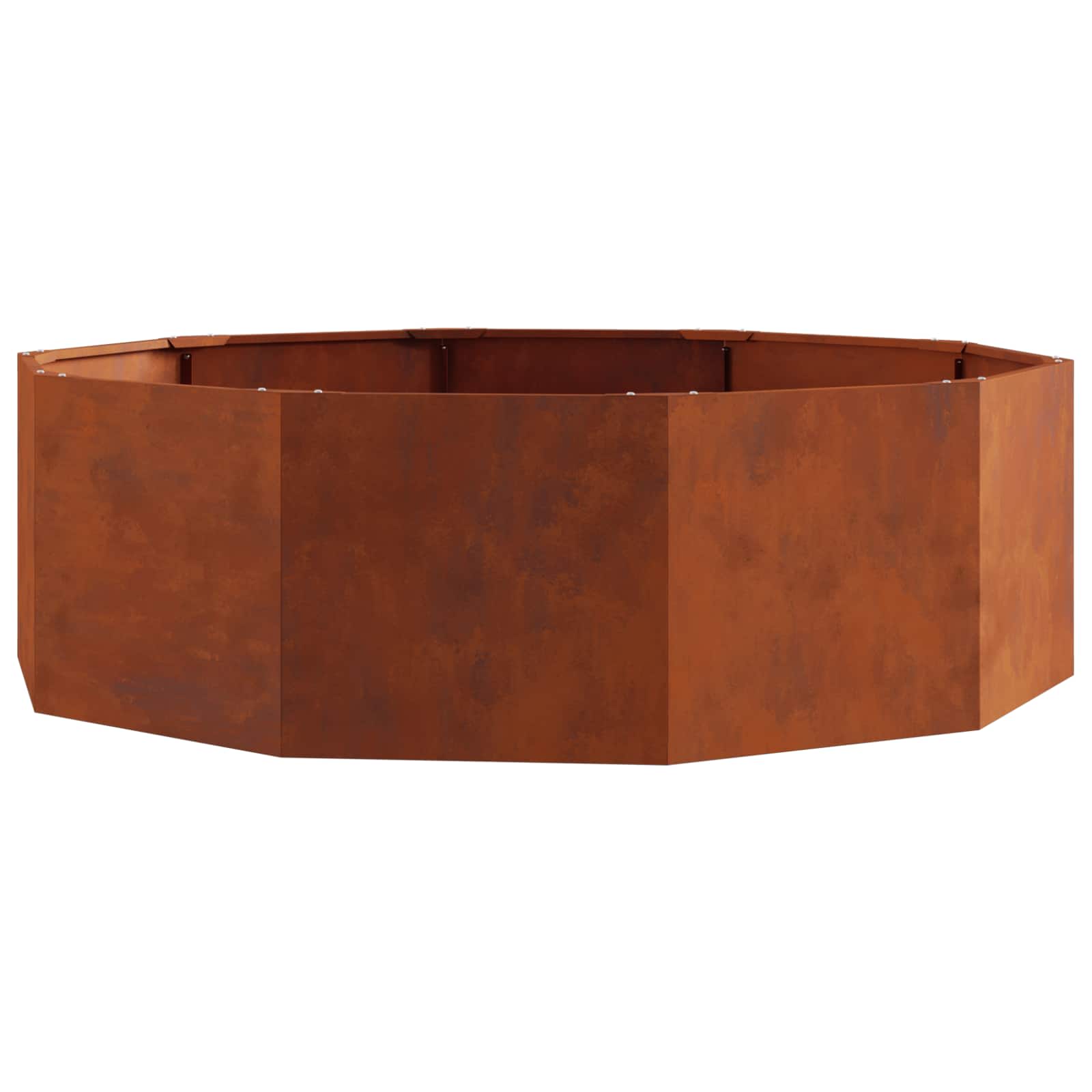 Vidaxl plantenbak roestig 120 x 120 x 35 cm cortenstaal