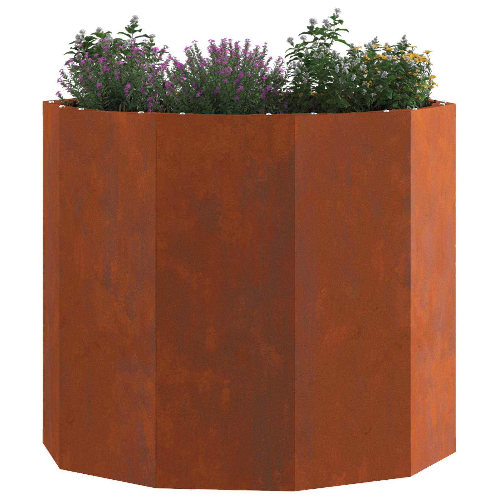 Vidaxl plantenbak roestig 60 x 60 x 50 cm cortenstaal