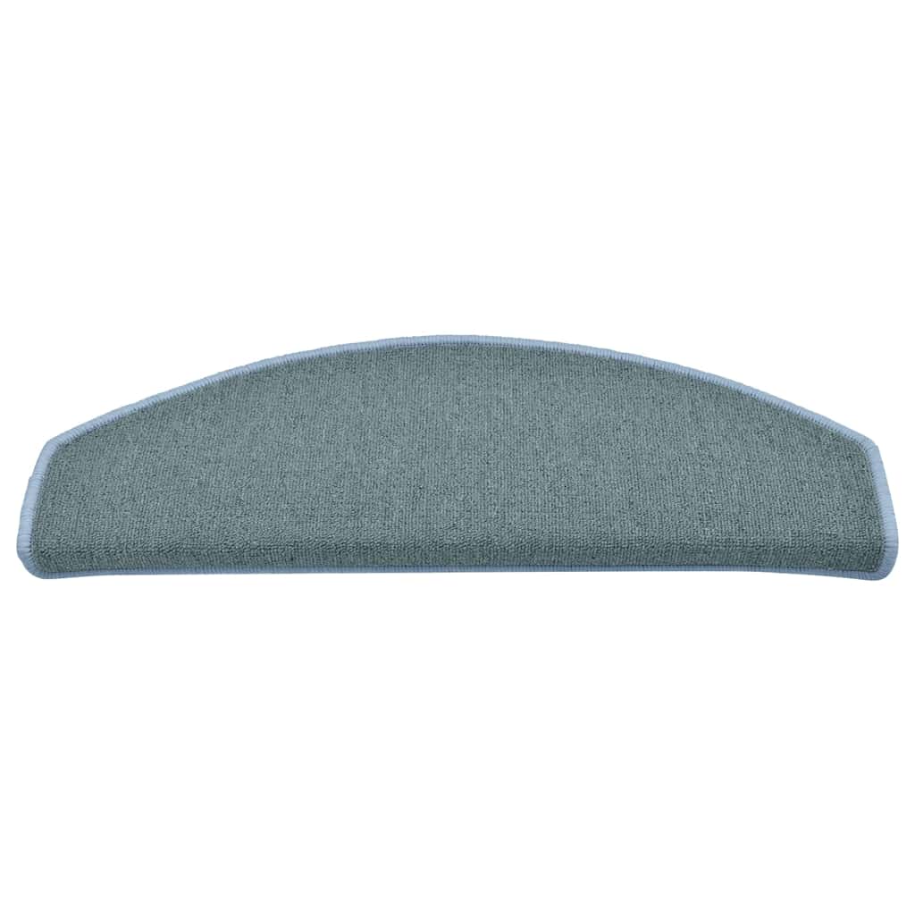 Vidaxl trapmatten 30 st 65x24x4 cm zeeblauw halfrond groot