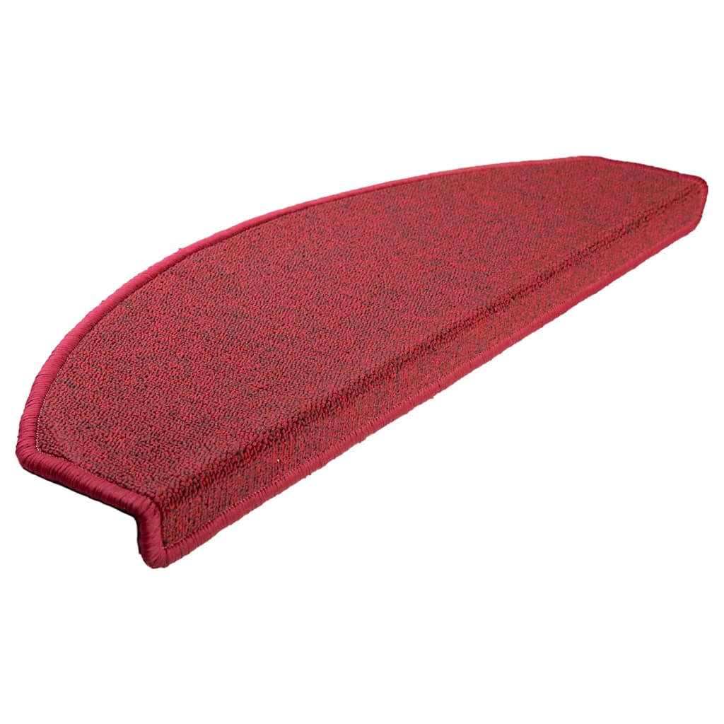 Vidaxl trapmatten 20 st 65x24x4 cm röd halfrond groot