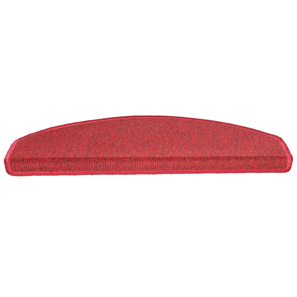 Vidaxl trapmatten 20 st 65x24x4 cm röd halfrond groot