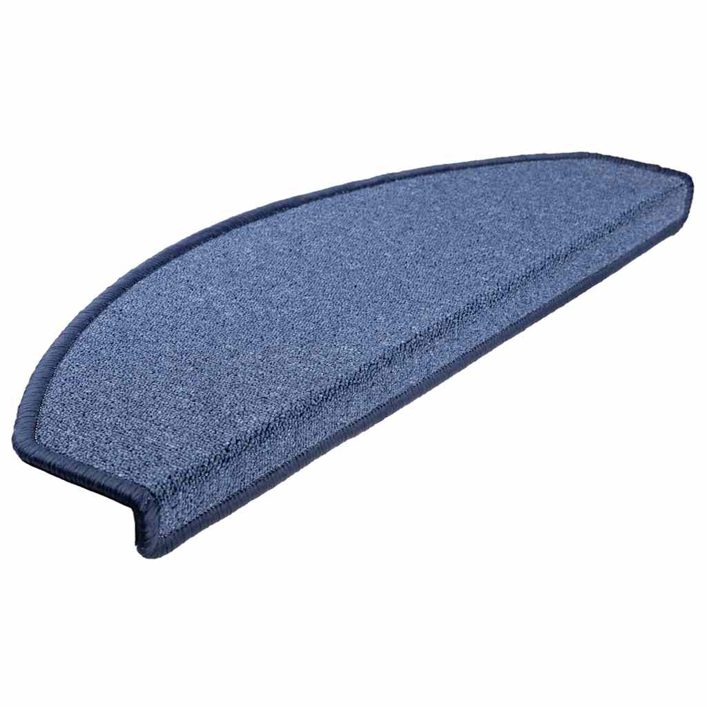 Vidaxl trapmatten 20 st 65x24x4 cm blauw halfrond groot
