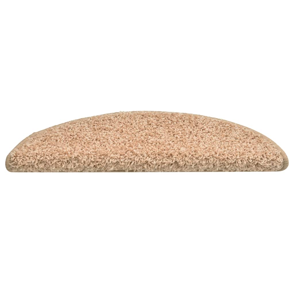 Vidaxl trapmatten 30 stuks 56x17x3 cm goud halfrond
