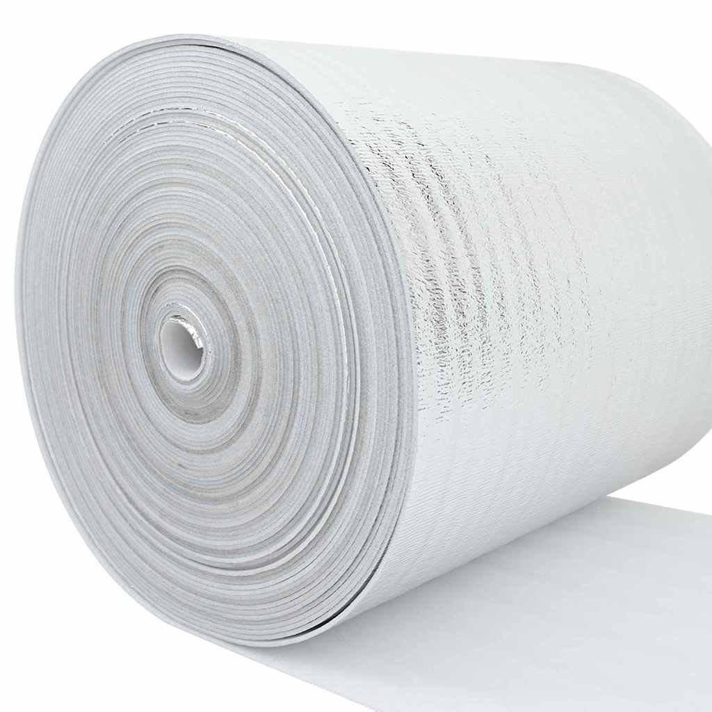 Vidaxl radiatorfolie zilver 15 x 1 m polyetheen