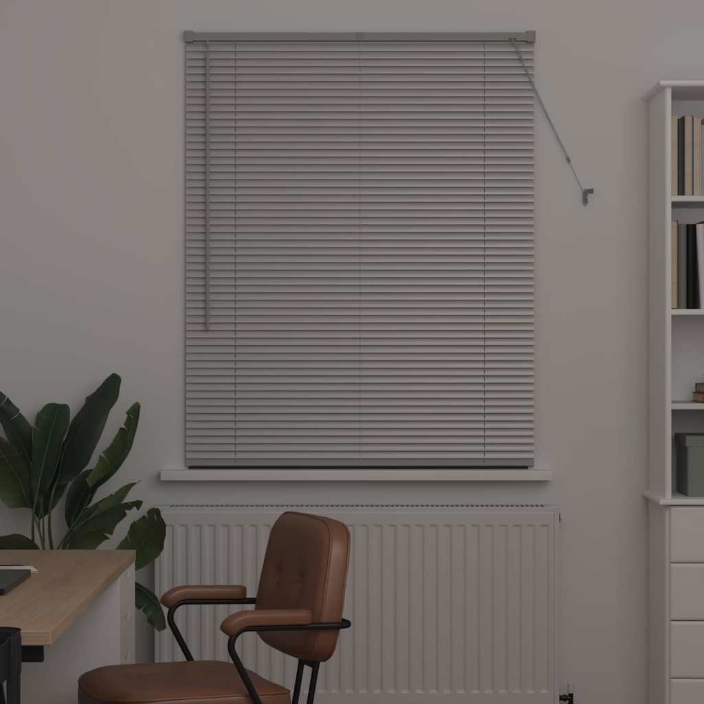 Vidaxl venetiaanse jaloezieën zilver 130 x 100 cm aluminium