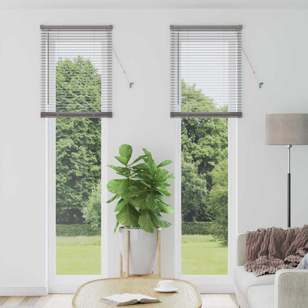 Vidaxl venetiaanse jaloezie zilver 220 x 60 cm 25 mm aluminium