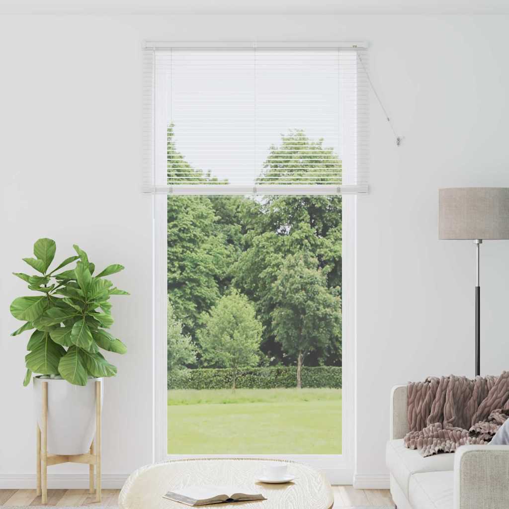 Vidaxl venetiaanse jaloezie wit 220 x 120 cm 25 mm aluminium