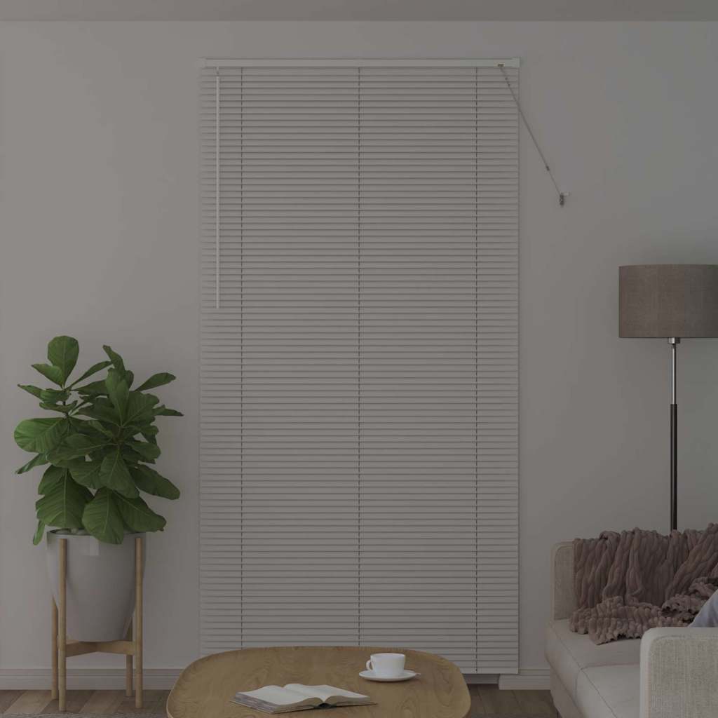 Vidaxl venetiaanse jaloezie wit 220 x 120 cm 25 mm aluminium