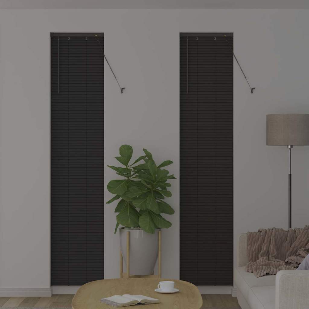 Vidaxl venetiaanse jaloezieën donkergrijs 220 x 40 cm aluminium