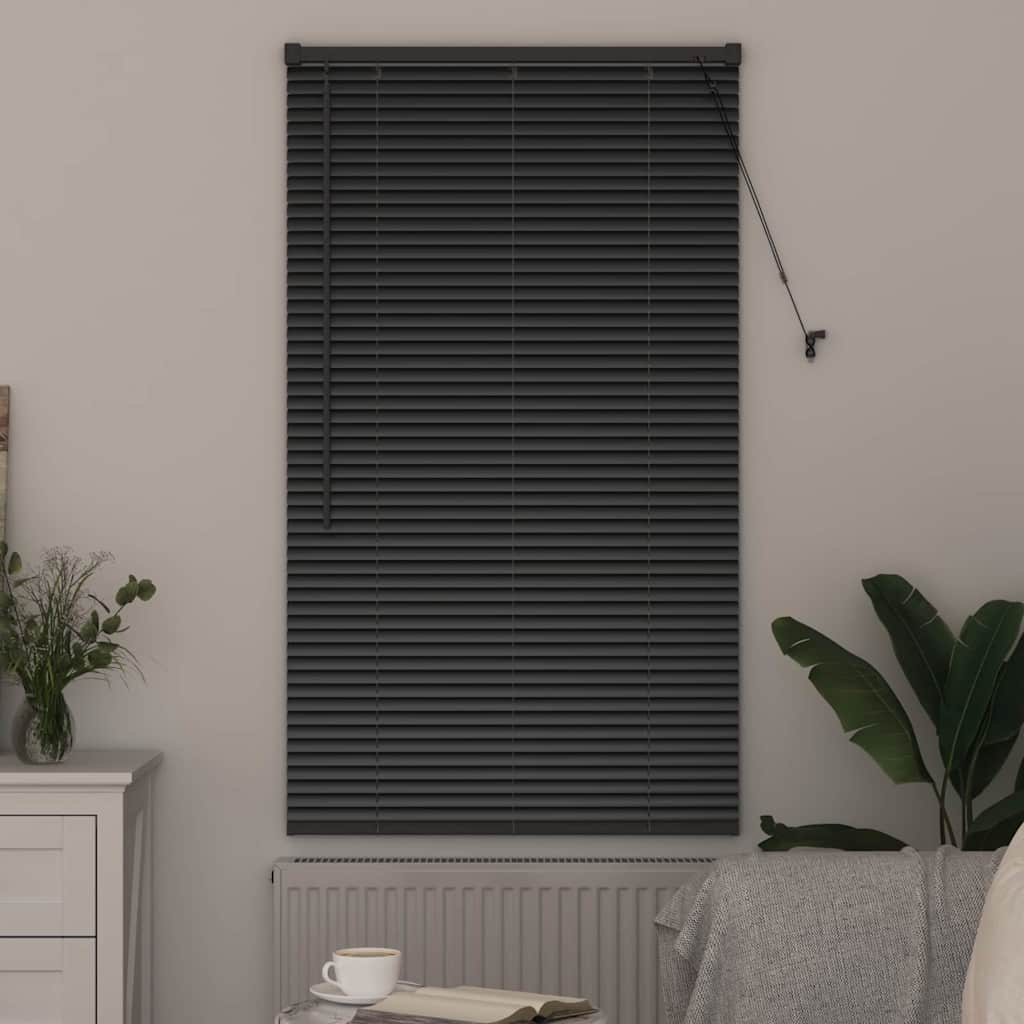 Vidaxl venetiaanse jaloezieën zwart 130 x 70 cm aluminium