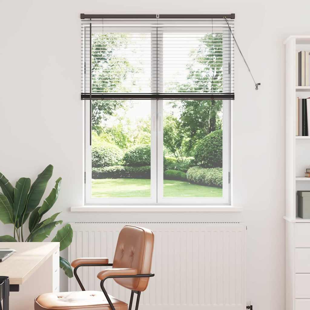 Vidaxl venetiaanse jaloezieën zwart 130 x 100 cm aluminium