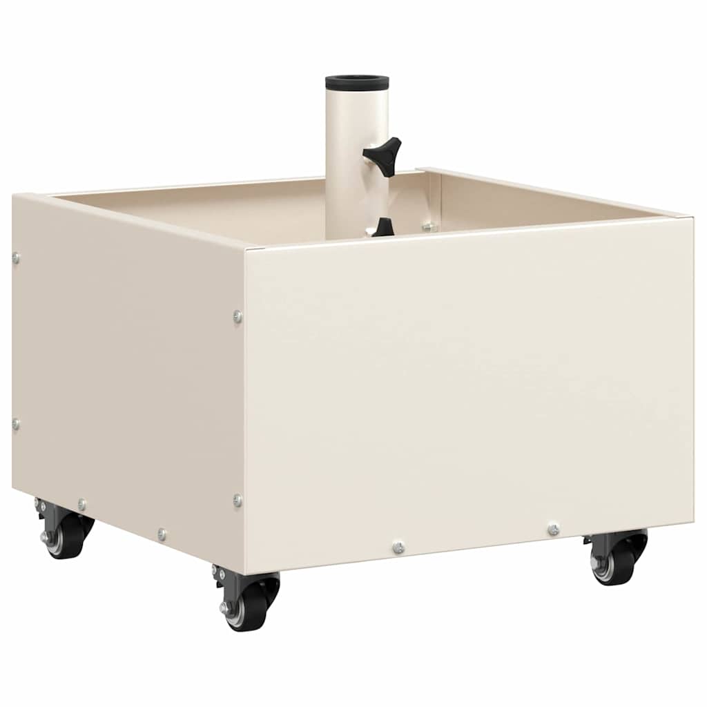 Vidaxl parasolvoet wit 45 x 45 x 45 cm staal