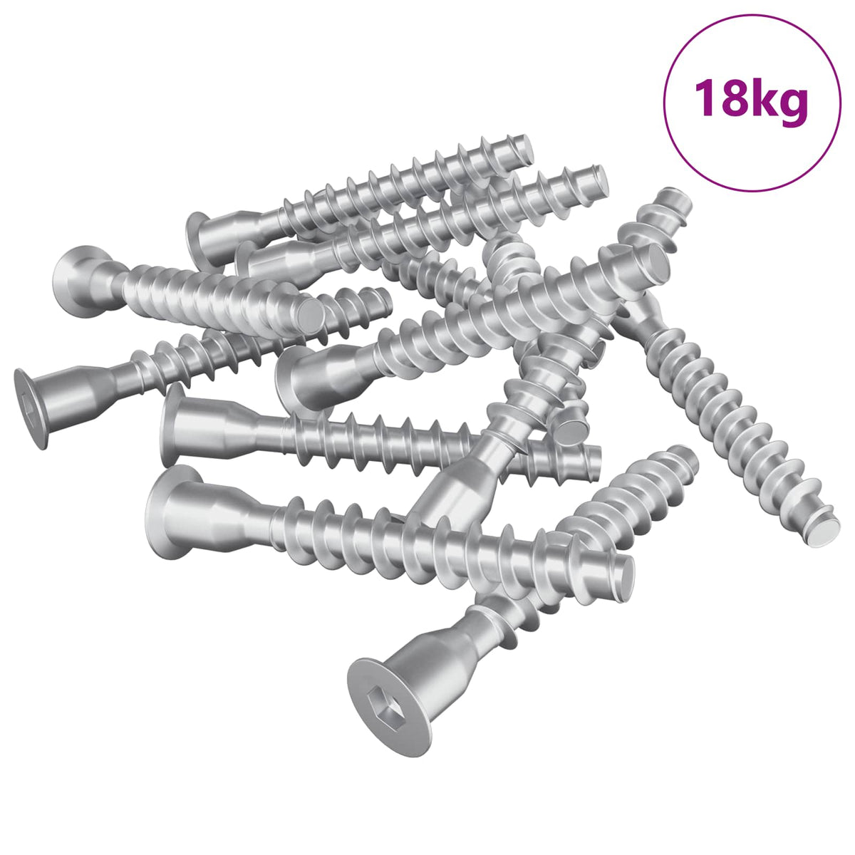 Vidaxl confirmatschroeven 2500 st zilver metaal
