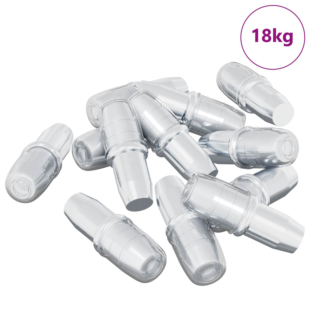 Vidaxl plankhaak 7200 zilver 7 x 16 mm ijzer