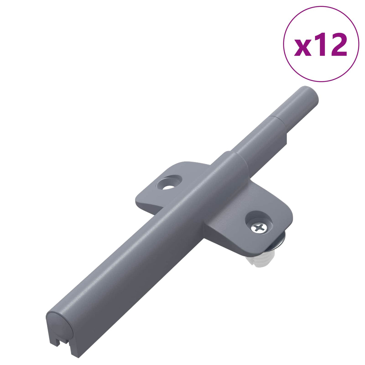 Vidaxl zachte sluitdempers 12 st grijs 125 x 47 x 15 mm pp