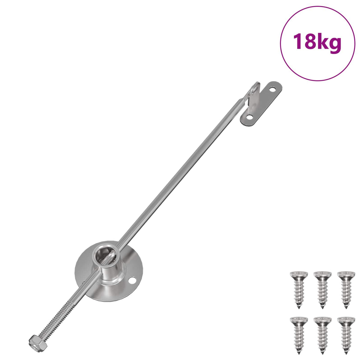 Vidaxl trekstangscharnier 439 st zilver metaal