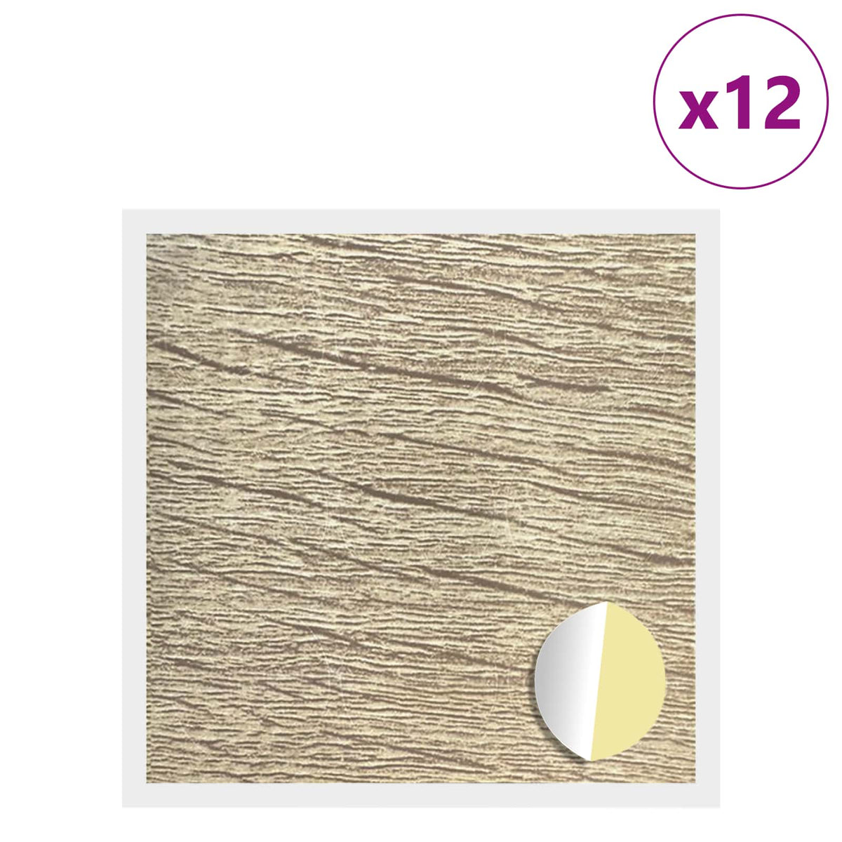 Vidaxl zelfklevende schroefhoes 12 st sonoma eiken ø 20 x 0,5 mm