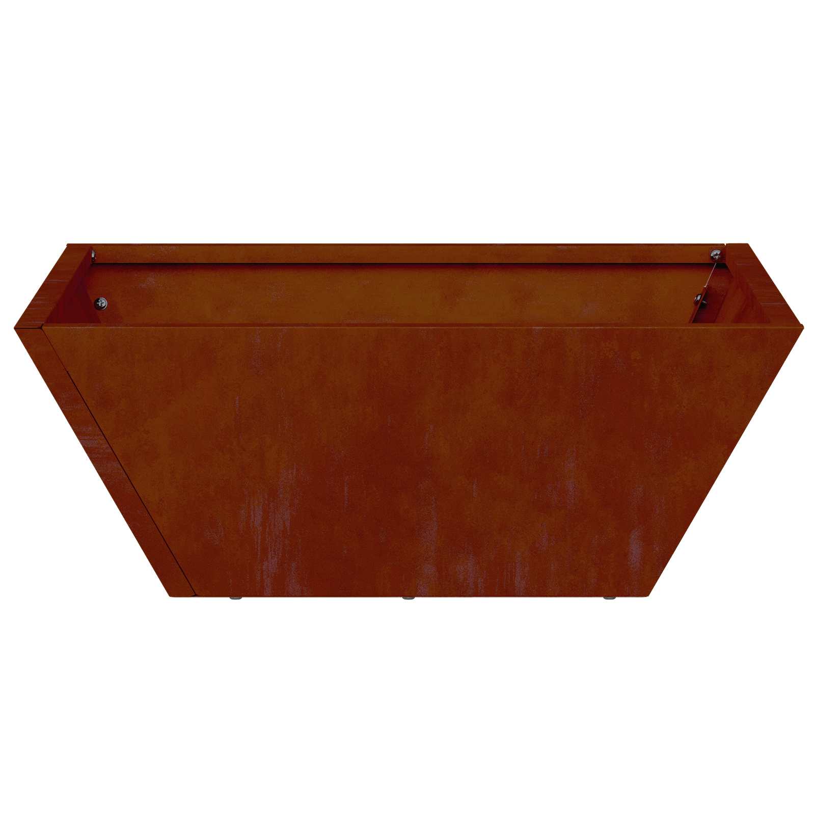 Vidaxl tuin bloempot 5 pcs roestig 40 x 40 x 15 cm cortenstaal