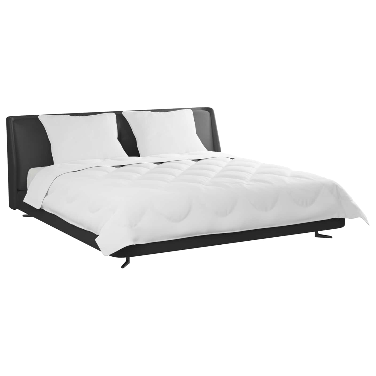 Vidaxl dekbed met kussen 3 pcs wit microvezel