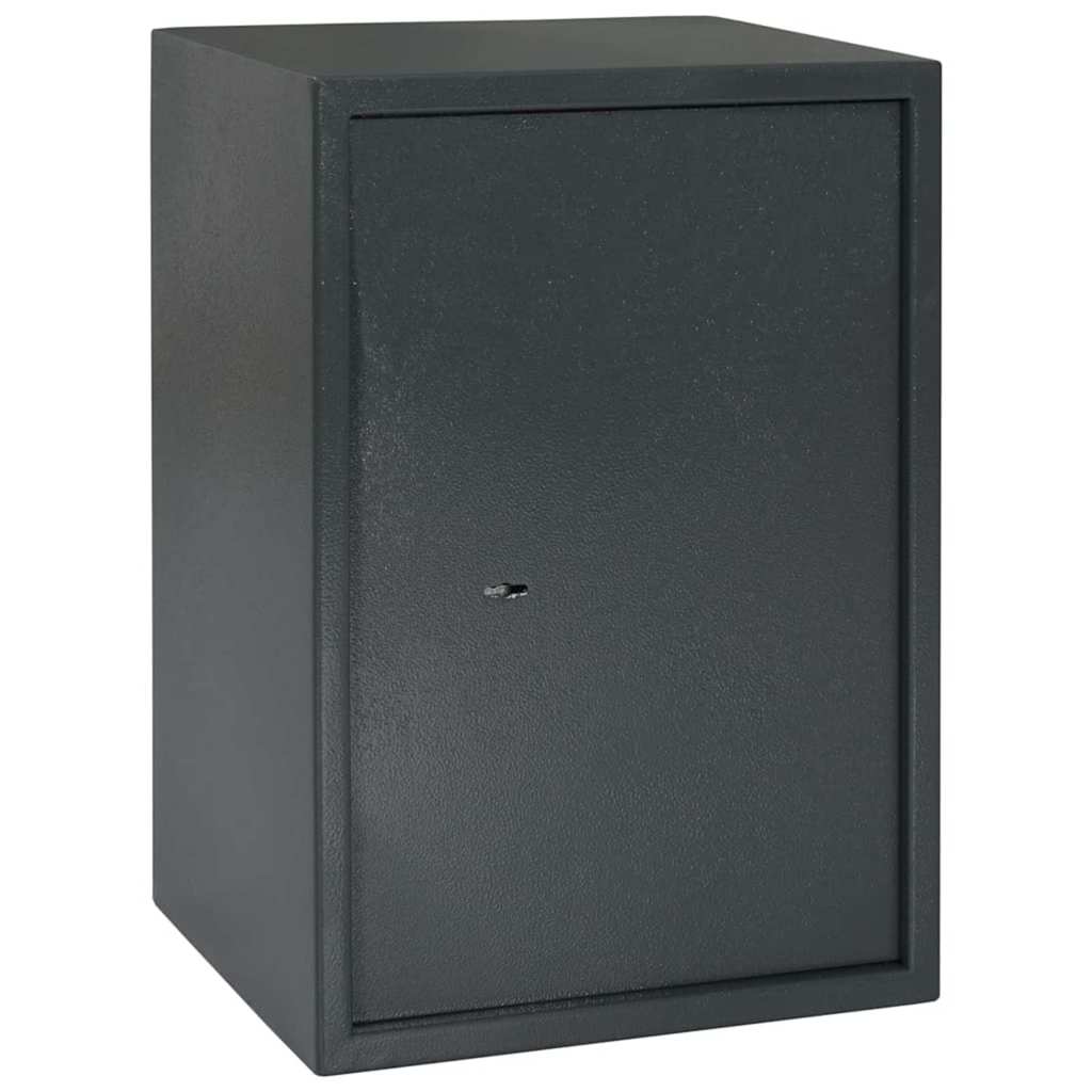 Vidaxl kluisdoos met slot donkergrijs 35 x 31 x 50 cm staal