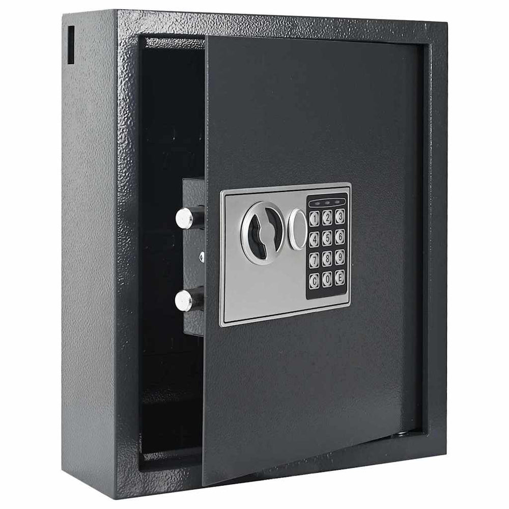 Vidaxl digitale kluis met slot donkergrijs 30 x 10 x 36,5 cm staal