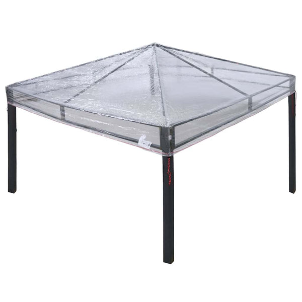 Vidaxl gazebo dekking vervanging 300 x 300 x 26 cm transparant pvc