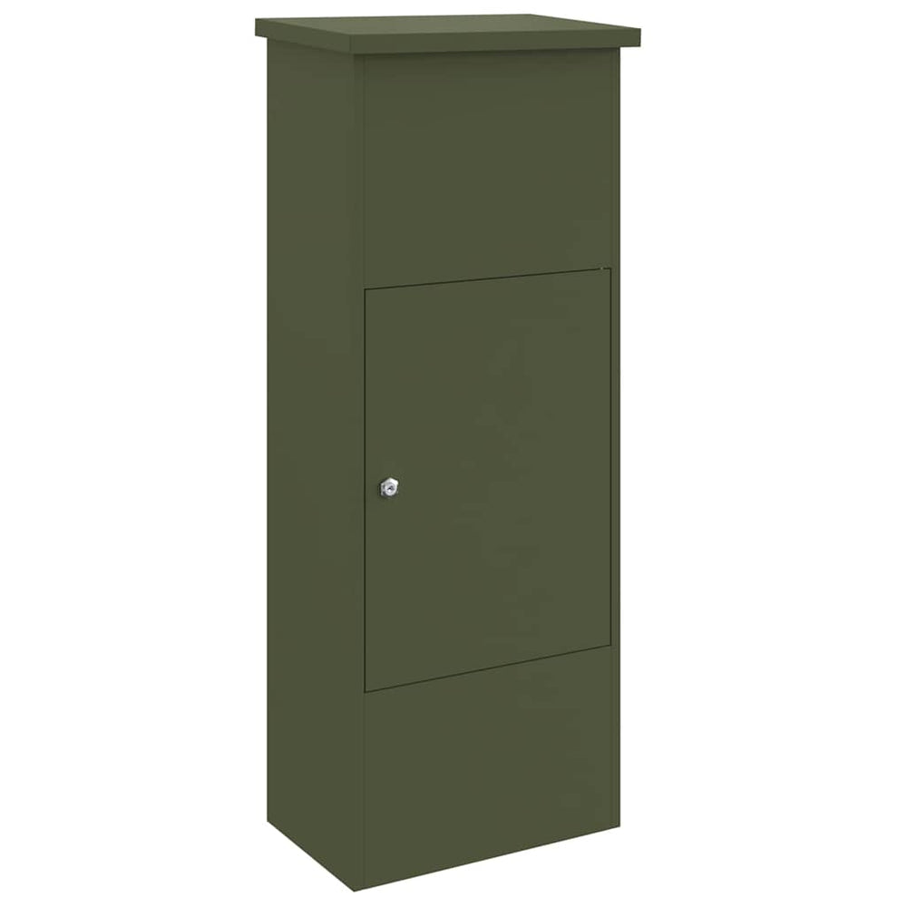 Vidaxl pakket inwerp box olijfgroen 44,5 x 29 x 110,5 cm staal