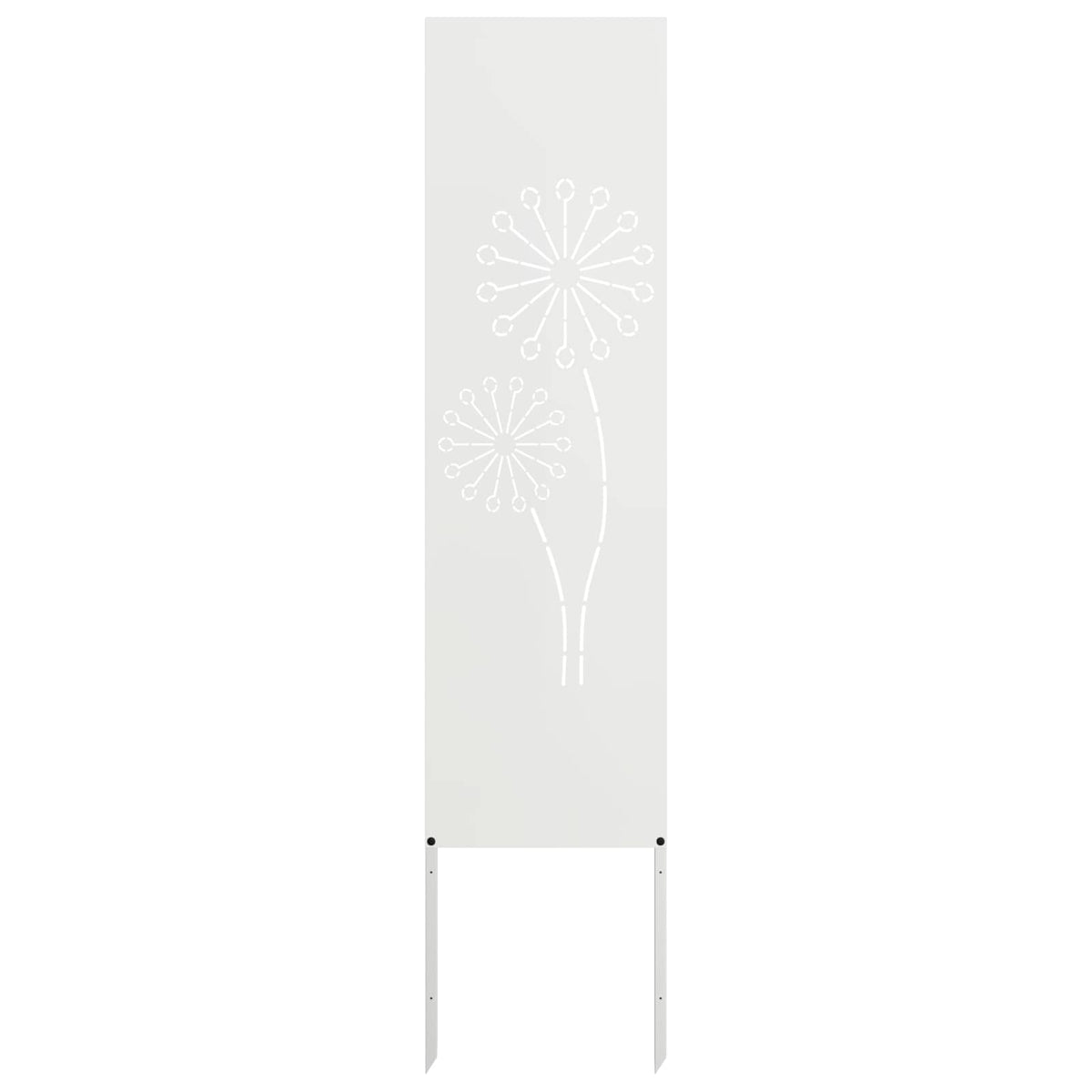 Vidaxl tuin privacy screen fretwerk wit 32 x 140 cm koudgewalst staal