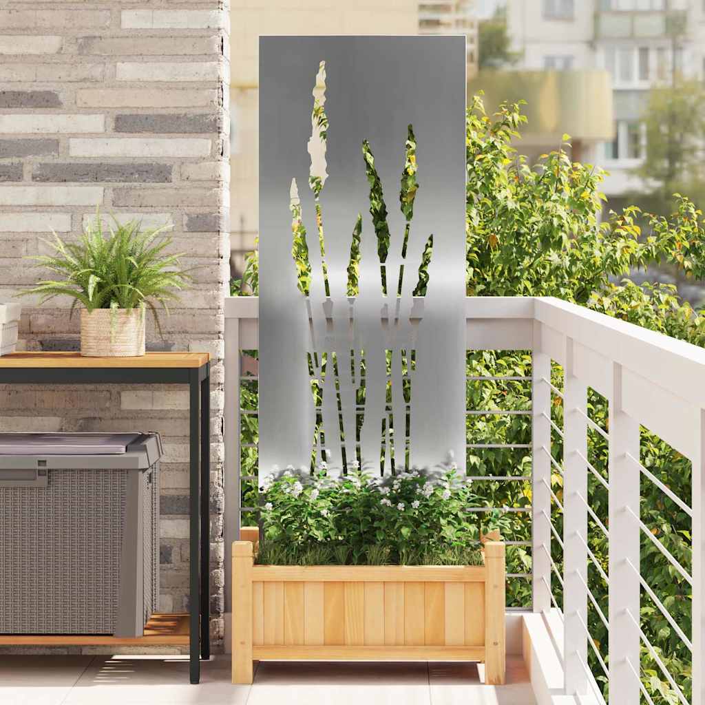 Vidaxl tuin privacy screen zilver 50 x 140 cm gegalvaniseerd staal